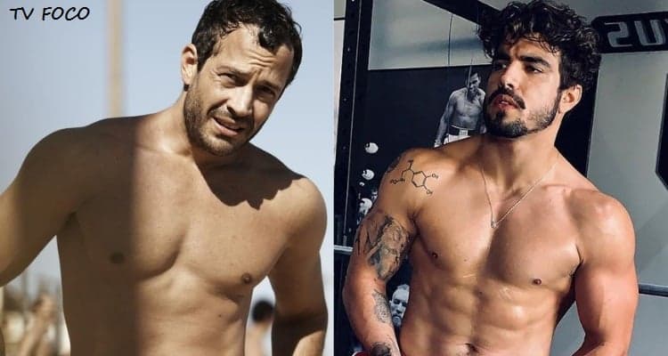 Malvino Salvador e Caio Castro são flagrados juntos nos bastidores da Globo e foto vai parar na web