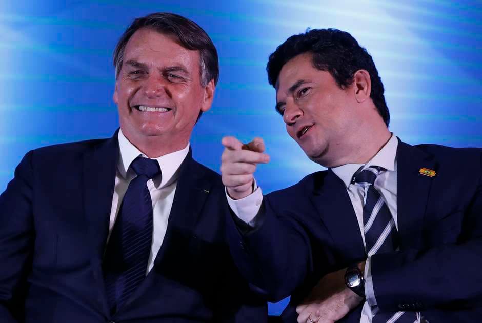 Moro e Jair Bolsonaro (Foto: Reprodução) Moro e Jair Bolsonaro (Foto: Reprodução)