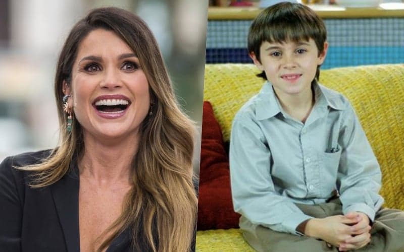 Rafael Miguel e família tem intimidade exposta por Flávia Alessandra que contracenou com o menino na Globo