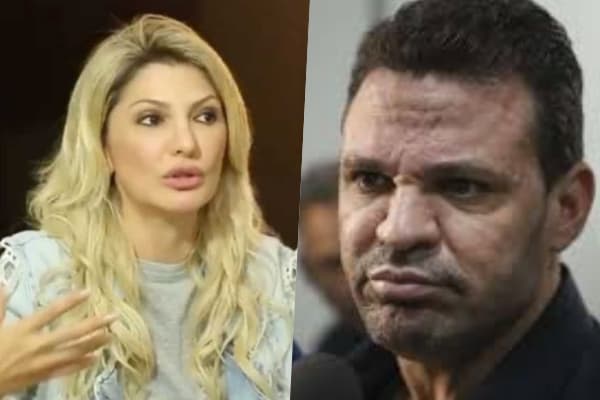 Antonia Fontenelle é surpreendida por Eduardo Costa que a puxa pelo pescoço e toma atitude chocante