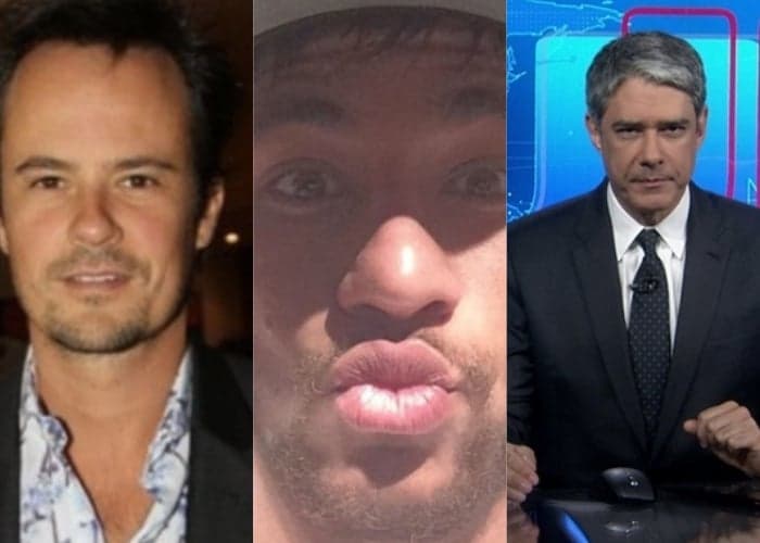 Paulinho Vilhena é punido por surgir nu, Neymar é flagrado beijando mulher misteriosa e Globo decreta saída de Bonner do Jornal Nacional