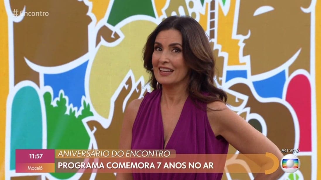 Fátima Bernardes comanda o Encontro na Globo Fátima Bernardes comanda o Encontro na Globo
