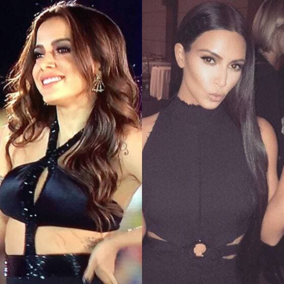 Anitta fala das comparações com Kim Kardashian: 'Uma vez falei com ela'