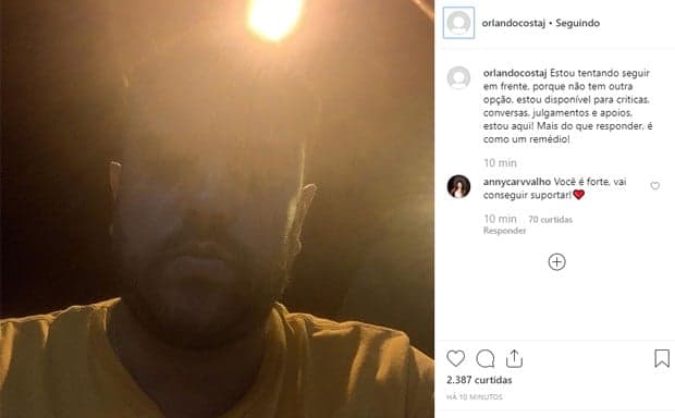 Orlando Costa, ex-noivo de Alinne Araújo, reapareceu 