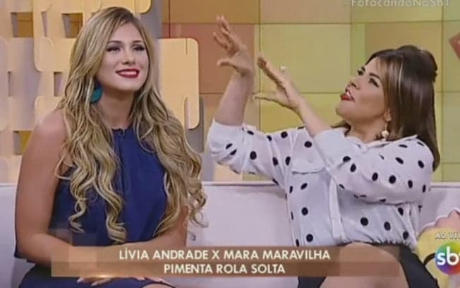 Mara Maravilha e Lívia Andrade tomam atitude radical após serem colocadas frente a frente no SBT