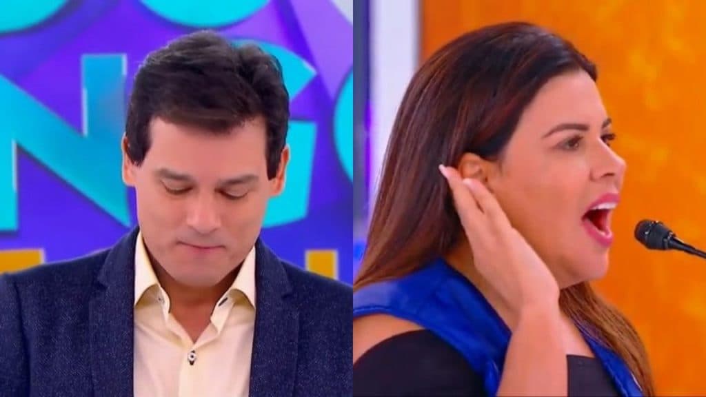 Celso Portiolli abandona palco após acidente com Mara Maravilha e diz se ficou com raiva dela