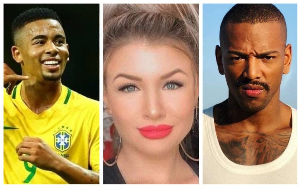 Gabriel Jesus vive romance secreto com modelo, ex namorada de Nego do Borel