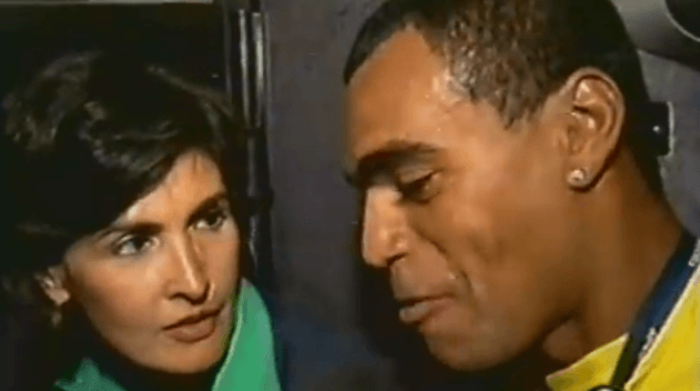 Fátima Bernardes e Denilson (Foto: Reprodução/YouTube) Fátima Bernardes e Denilson (Foto: Reprodução/YouTube)