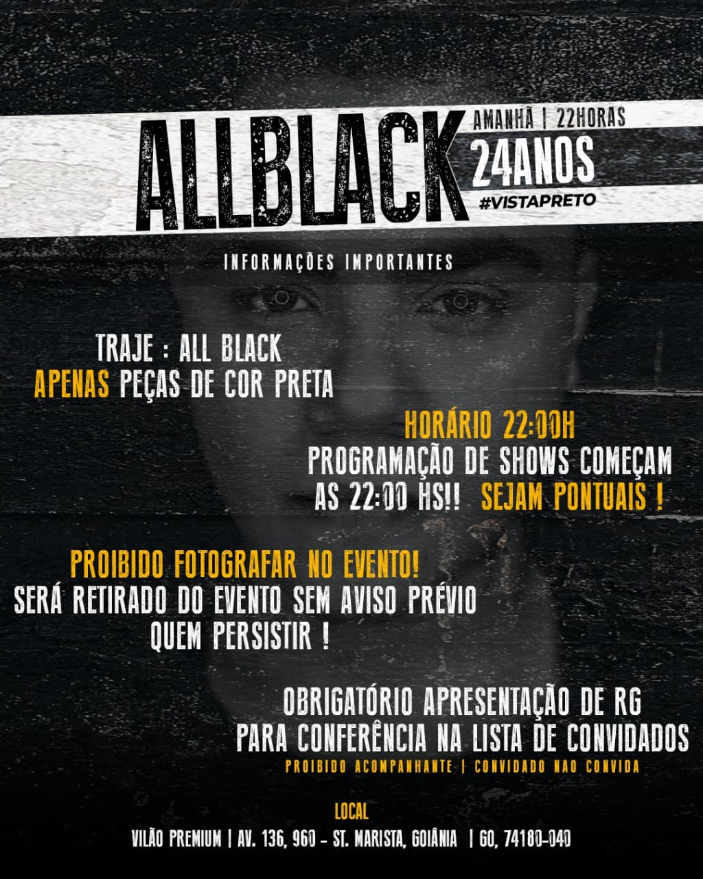 O convite da festa de Felipe Araújo com as restrições (Foto: Reprodução) O convite da festa de Felipe Araújo com as restrições (Foto: Reprodução)