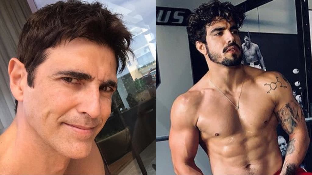Reynaldo Gianecchini flagra Caio Castro em dança sensual e dispara: "na maldade mesmo"