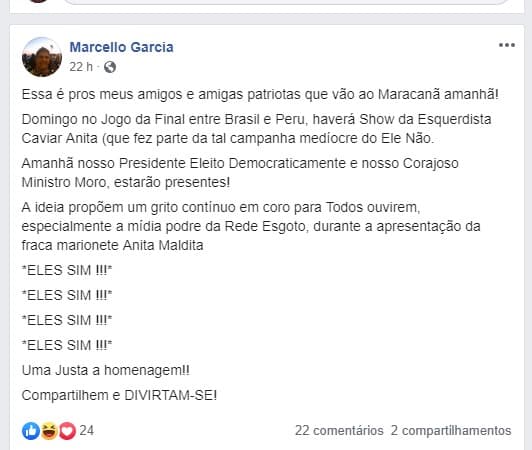 Irmão de Márcio Garcia se descontrola, ataca Anitta e Globo e dispara: “Rede Esgoto” (Foto: Reprodução) Irmão de Márcio Garcia se descontrola, ataca Anitta e Globo e dispara: “Rede Esgoto” (Foto: Reprodução)