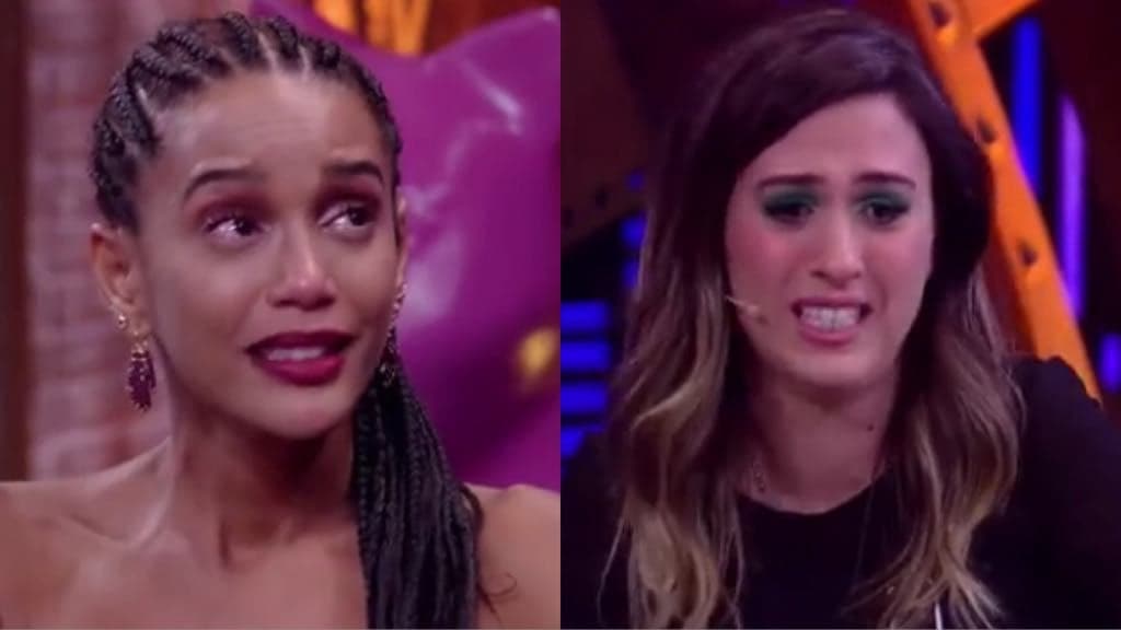 A apresentadora Tatá Werneck vai aos prantos durante entrevista com a atriz da Globo, Taís Araújo (Montagem: TV Foco) A apresentadora Tatá Werneck vai aos prantos durante entrevista com a atriz da Globo, Taís Araújo (Montagem: TV Foco)