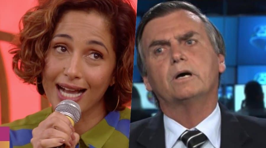 Camila Pitanga detona Bolsonaro na Globo e ganha apoio de Fátima Bernardes: "Desculpa não tem como não falar"