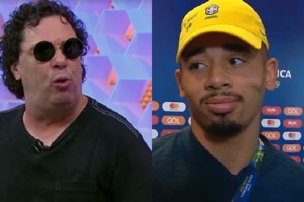 Casagrande e Gabriel Jesus ficam cara a cara após briga feia na Globo e emissora é obrigada a intervir