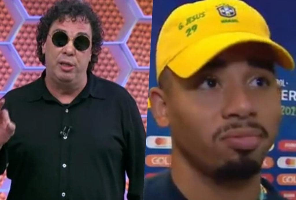 Casagrande encontra com jogador do Brasil em elevador antes de jogo, briga acontece e tudo é exposto ao vivo na Globo