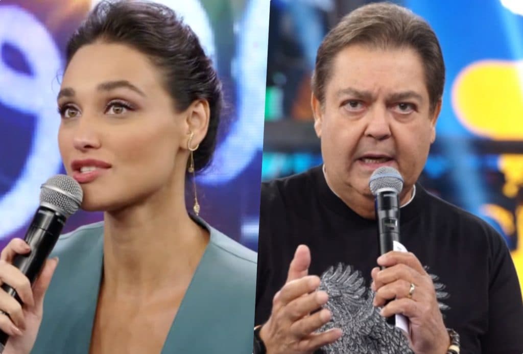 Débora Nascimento se deparou com saia justa em participação no Faustão na Globo após separação de José Loreto(Foto reprodução) Débora Nascimento se deparou com saia justa em participação no Faustão na Globo após separação de José Loreto(Foto reprodução)