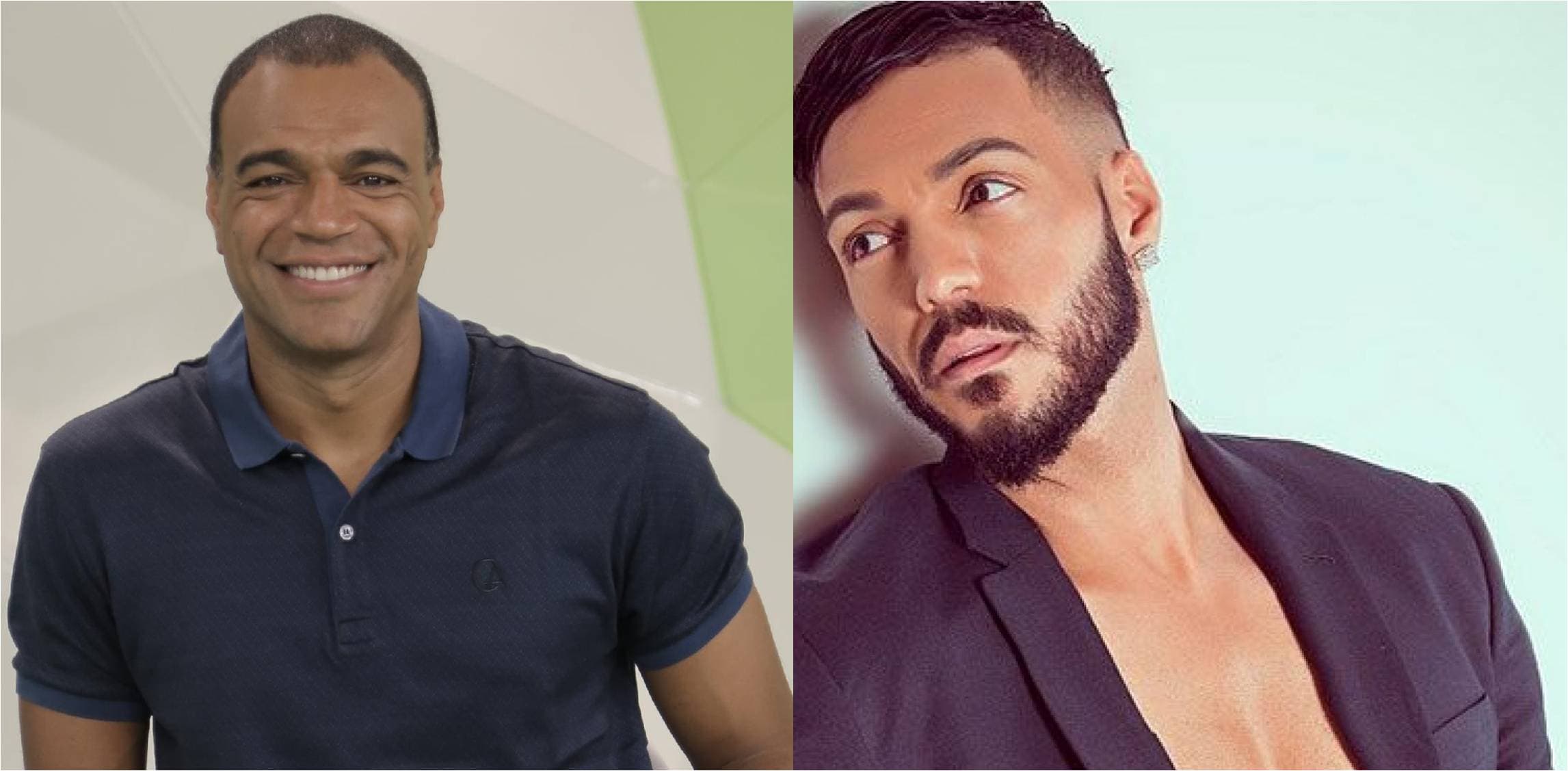 Denilson e Belo (Foto: Divulgação/Montagem TV Foco) Denilson e Belo (Foto: Divulgação/Montagem TV Foco)