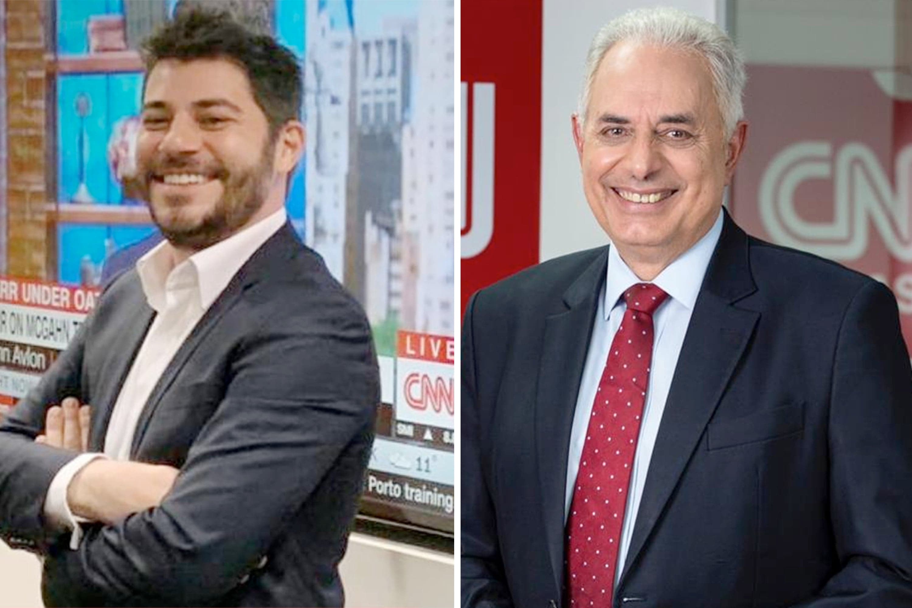 William Waack e Evaristo Costa trabalharão juntos na CNN Brasil (Foto: Montagem)