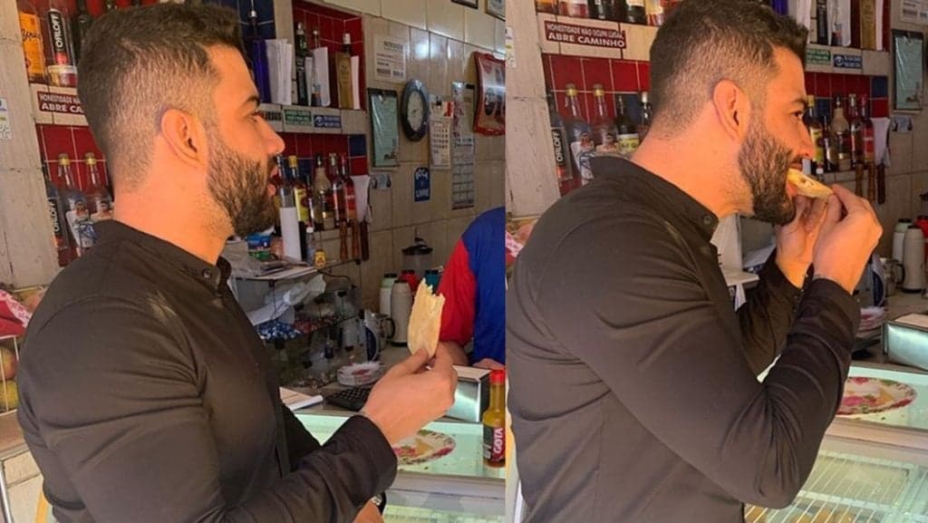 Gusttavo Lima é flagrado em boteco na beira da estrada depois de show e toma atitude imprevisível