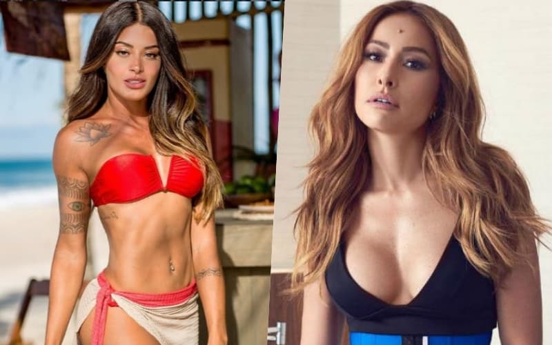 Sabrina Sato e Aline Riscado esquentam um clima de discórdia por troca de rainhas na Vila Isabel Foto: Reprodução Sabrina Sato e Aline Riscado esquentam um clima de discórdia por troca de rainhas na Vila Isabel Foto: Reprodução