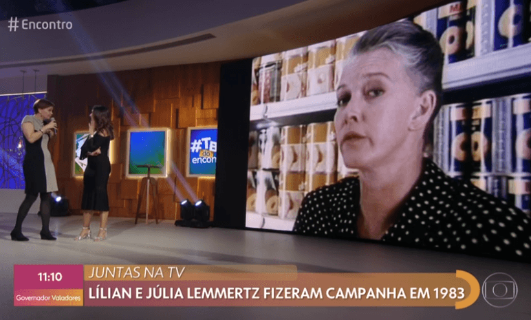Julia Lemmertz relembrou a mãe no Encontro (Foto: Reprodução/ Globo) Julia Lemmertz relembrou a mãe no Encontro (Foto: Reprodução/ Globo)