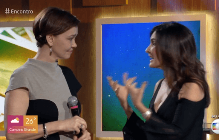 Julia Lemmertz e Fátima Bernardes (Foto: Reprodução/ Globo) Julia Lemmertz e Fátima Bernardes (Foto: Reprodução/ Globo)