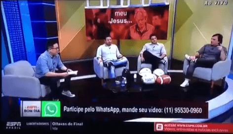 Mauro Cézar ficou revoltado com telespectador após alfinetada e ter o nome trocado (Foto: Reprodução)