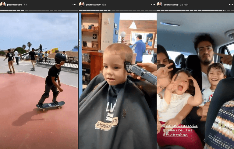 Pedro Scooby curte dia ao lado de filhos e canta música de Anitta com herdeiros (Foto: Reprodução) Pedro Scooby curte dia ao lado de filhos e canta música de Anitta com herdeiros (Foto: Reprodução)