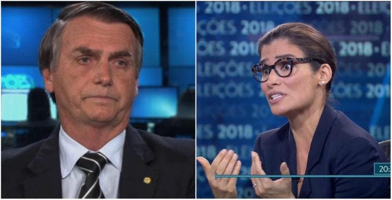 Bolsonaro é humilhado ao vivo na Globo e chamado de mentiroso pela Renata Vasconcellos após atacar Miriam Leitão