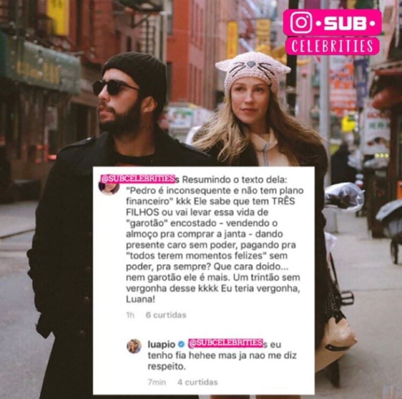 Luana Piovani voltou a atacar o romance de Pedro Scooby com Anitta Luana Piovani voltou a atacar o romance de Pedro Scooby com Anitta
