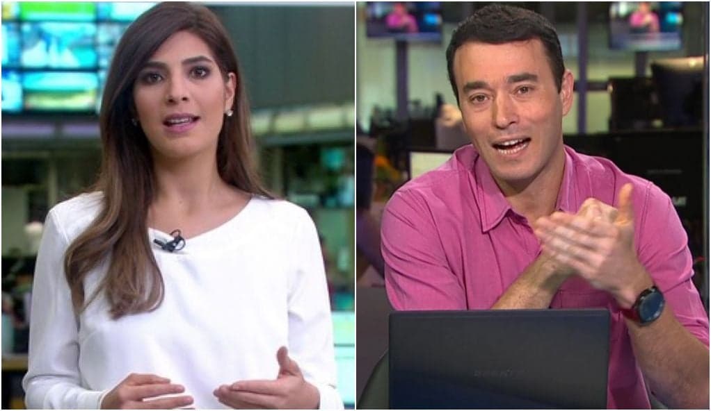 Andréia Sadi e André Rizek, jornalistas da Globo estão namorando segundo Leo Dias (Imagem: Reprodução) Andréia Sadi e André Rizek, jornalistas da Globo estão namorando segundo Leo Dias (Imagem: Reprodução)