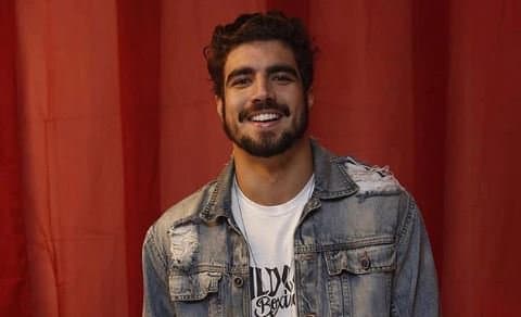 O ator de A Dona do Pedaço da Globo, Caio Castro (Foto: Reprodução/ Globoesporte)