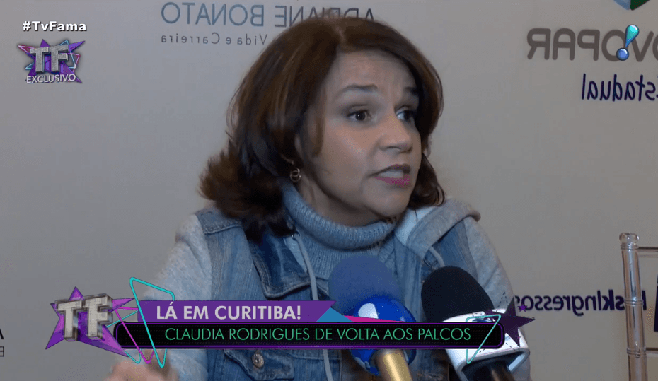 Cláudia Rodrigues dá a volta por cima e retorna aos palcos após anos de sofrimento: "Estou muito bem"