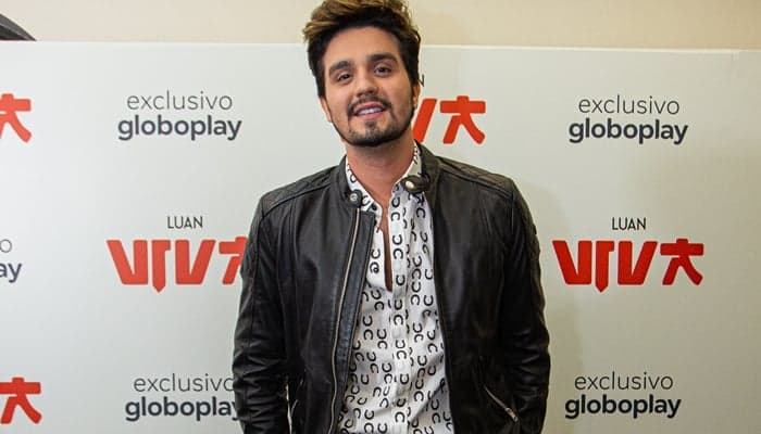 Luan Santana durante apresentação do show Viva à imprensa; musical será exclusivo do streaming da Globo (Foto: Divulgação/Globoplay)