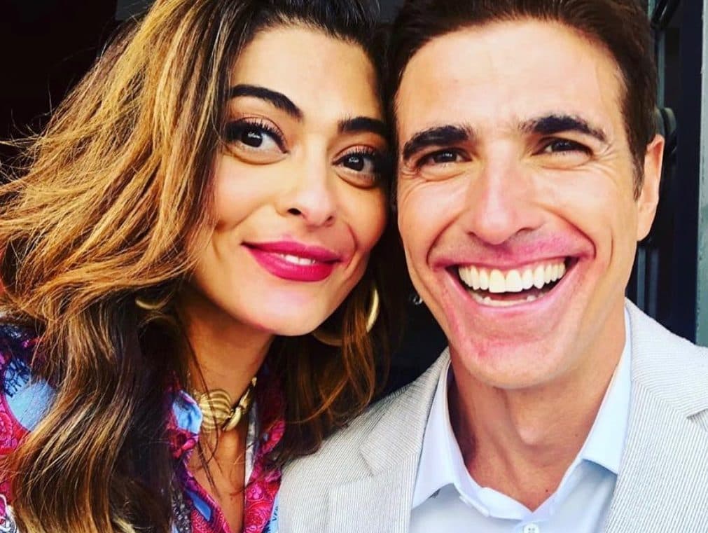 Reynaldo Gianecchini invade camarim da atriz Juliana Paes e acaba expondo a intimidade da artista