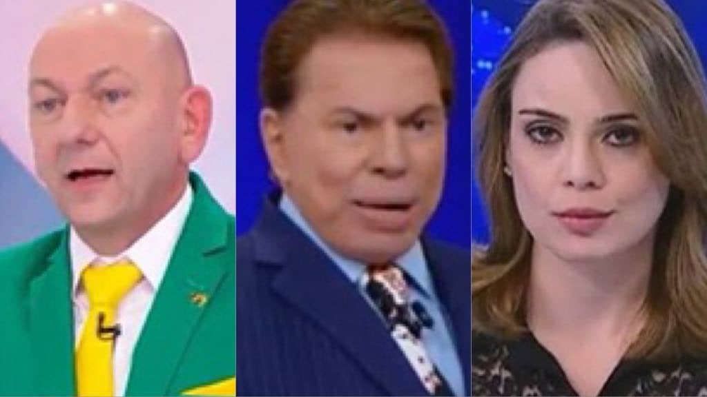 Silvio Santos recebe empresário, Luciano Hang, que pediu a "cabeça" de Rachel Sheherazade no SBT