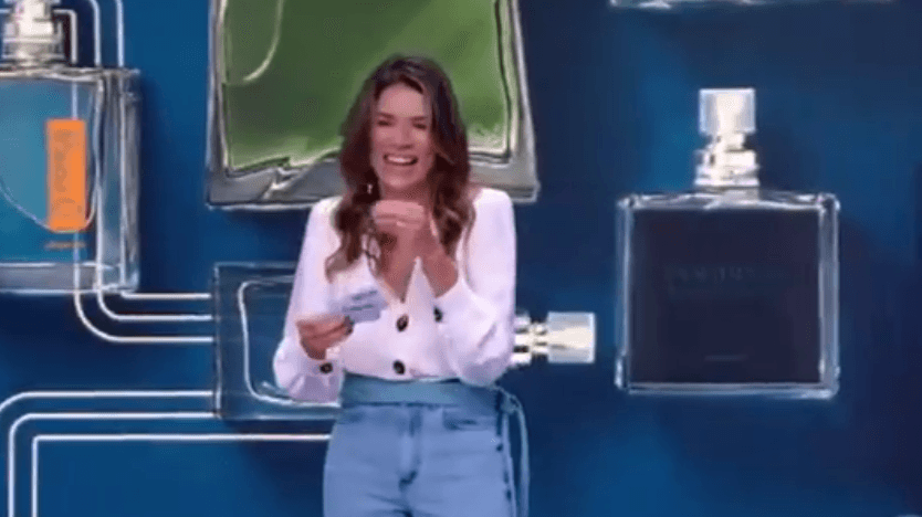 Rebeca Abravanel debocha de nome de participante na TV e causa climão ao ter crise de riso