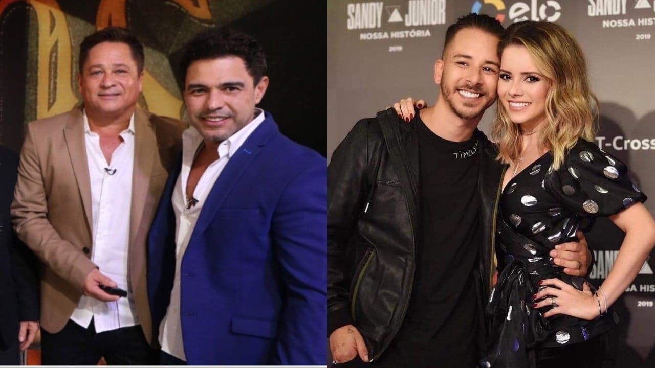 Zezé Di Camargo e Leonardo fizeram comentários ácidos sobre o aniversário de 30 anos de carreira de Sandy & Junior (Foto: Reprodução/TV Globo/Instagram/Montagem TV Foco) Zezé Di Camargo e Leonardo fizeram comentários ácidos sobre o aniversário de 30 anos de carreira de Sandy & Junior (Foto: Reprodução/TV Globo/Instagram/Montagem TV Foco)