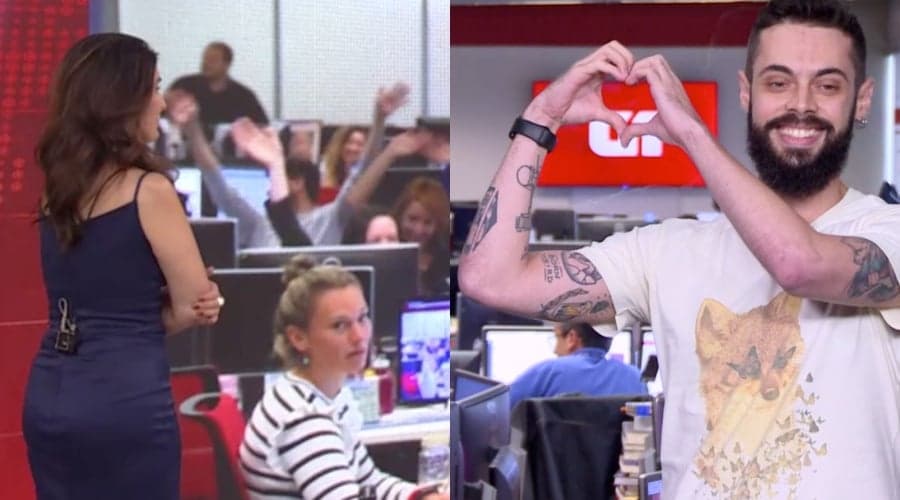 Cauê Fabiano anuncia sua saída ao vivo e Fátima Bernardes surpreende jornalista com presente inimaginável: "Pra você"