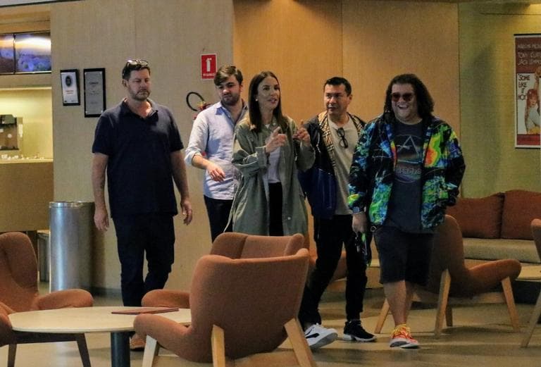 O famoso Gominho estava companhando o grupo de Ivete Sangalo O famoso Gominho estava companhando o grupo de Ivete Sangalo