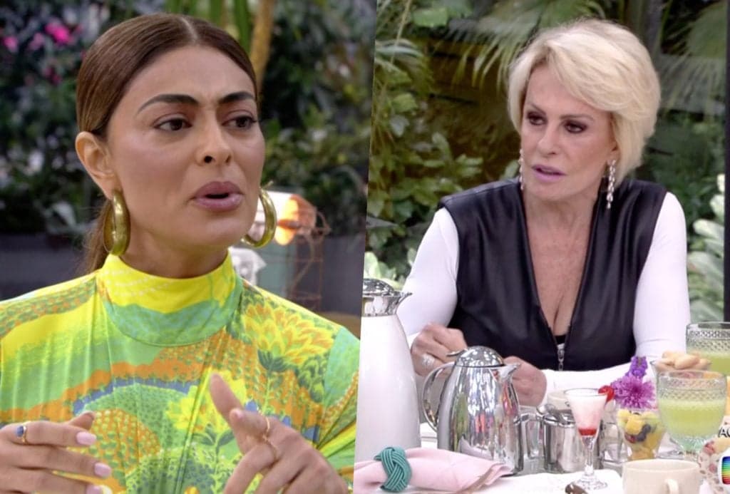 Juliana Paes, em A Dona do Pedaço, anuncia para Ana Maria Braga que vai deixar o Brasil e relato causa revolta