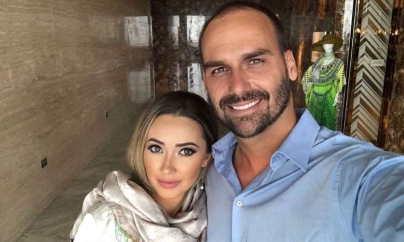 Esposa de Eduardo Bolsonaro é enganada por homem para obter informações pessoais da família; entenda
