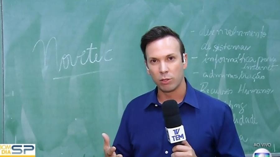Globo: Repórter escreve palavra errada ao vivo no Bom Dia SP e recebe 'puxão de orelha'