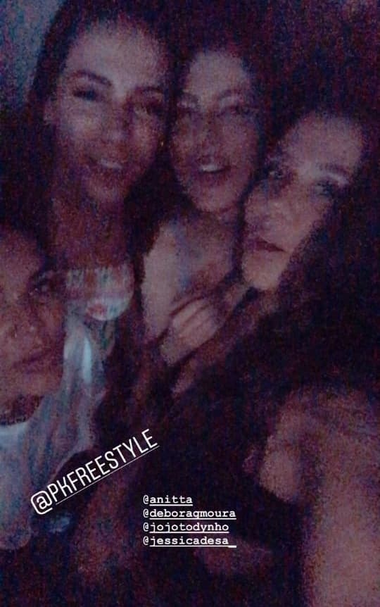 Anitta em publicação de Jojo Todynho em boate no Rio de Janeiro (Foto: Instagram) Anitta em publicação de Jojo Todynho em boate no Rio de Janeiro (Foto: Instagram)