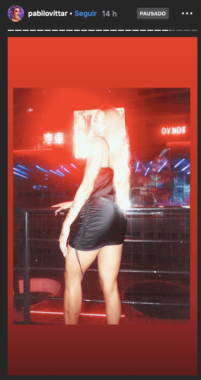 Pabllo Vittar curte balada em São Paulo. Foto: Reprodução