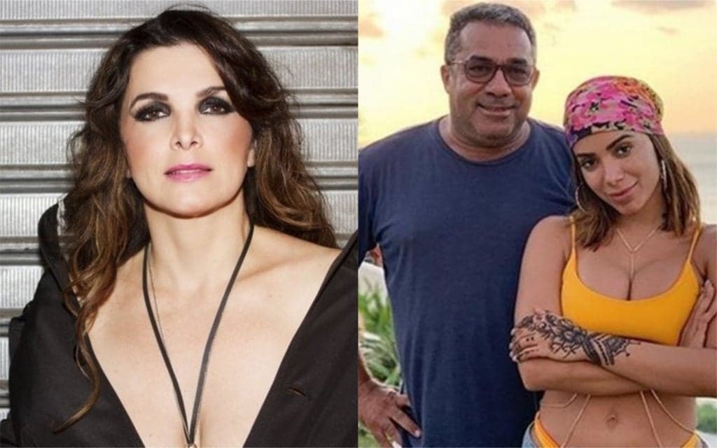 Pai de Anitta se envolve com ex musa da banheira do Gugu e ela entrega: "Bem safadinho"