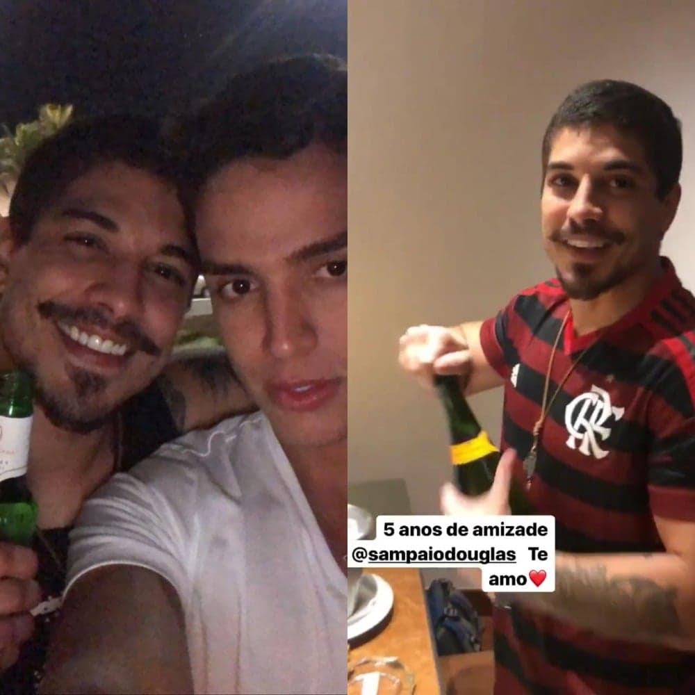 Douglas Sampaio é flagrado em quarto de hotel de luxo com amigo