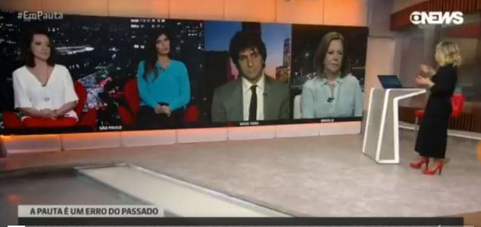 A âncora da Globo, Eliane Cantanhede que apresenta o Em Pauta na GloboNews causou polêmica nas redes sociais (Foto: Reprodução/GloboNews) A âncora da Globo, Eliane Cantanhede que apresenta o Em Pauta na GloboNews causou polêmica nas redes sociais (Foto: Reprodução/GloboNews)