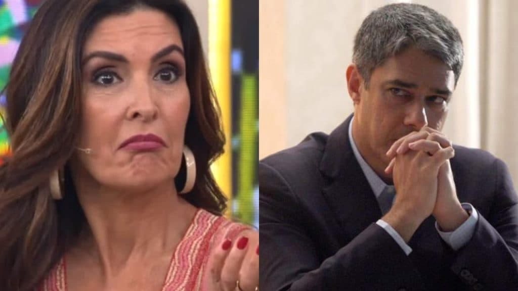 Fátima Bernardes revela ao vivo o que deixa William Bonner estressado