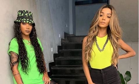 A famosa cantora carioca, Ludmilla e sua namora, Brunna Gonçalves (Foto: Reprodução)